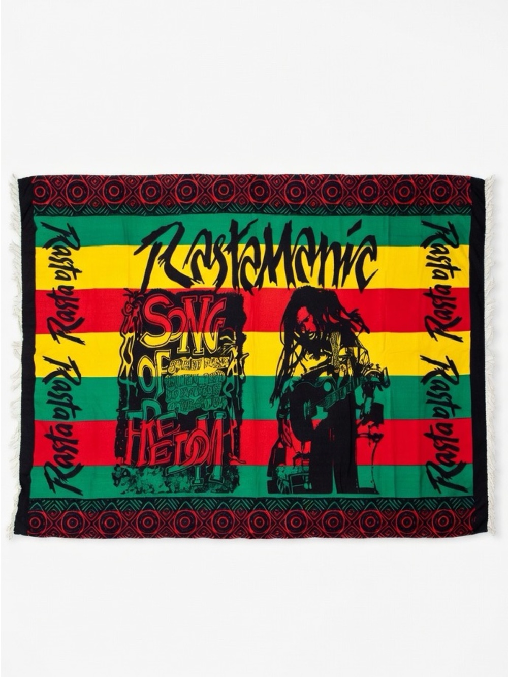 Bob Marley "Rastamania" Songs of Freedom Sarong - Wrap, Accent, or Decorative